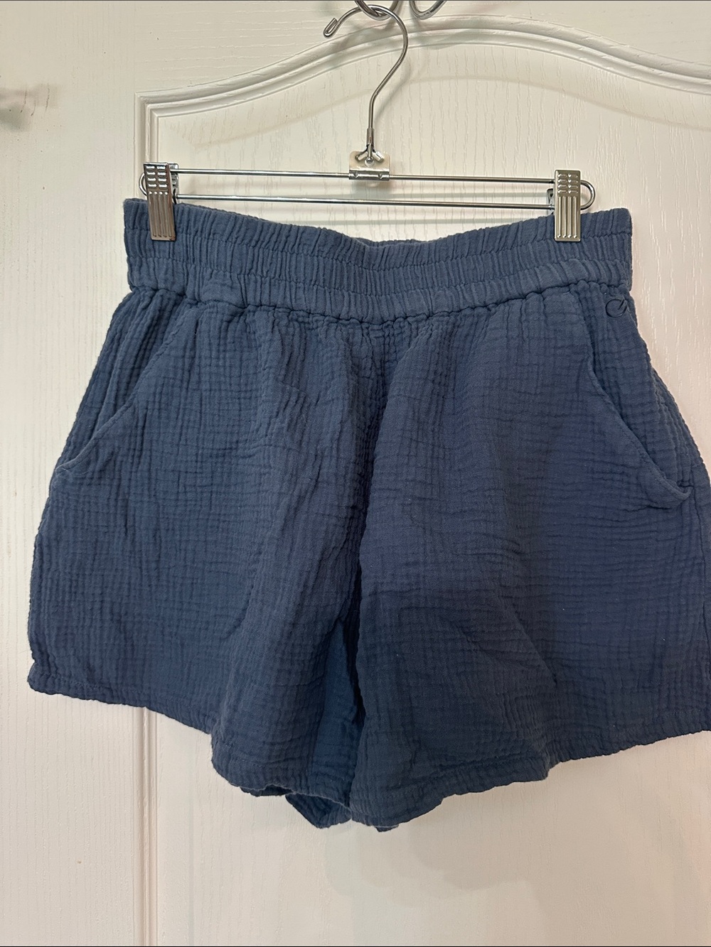 CALIA by Carrie Underwood Navy Blue Gauze Athletic Shorts